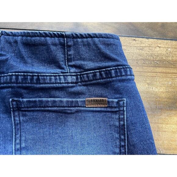 Rock & Roll Jeans Womens 29x34 Stretch Bargain Bell Pull On Flare Hippie - Picture 7 of 10